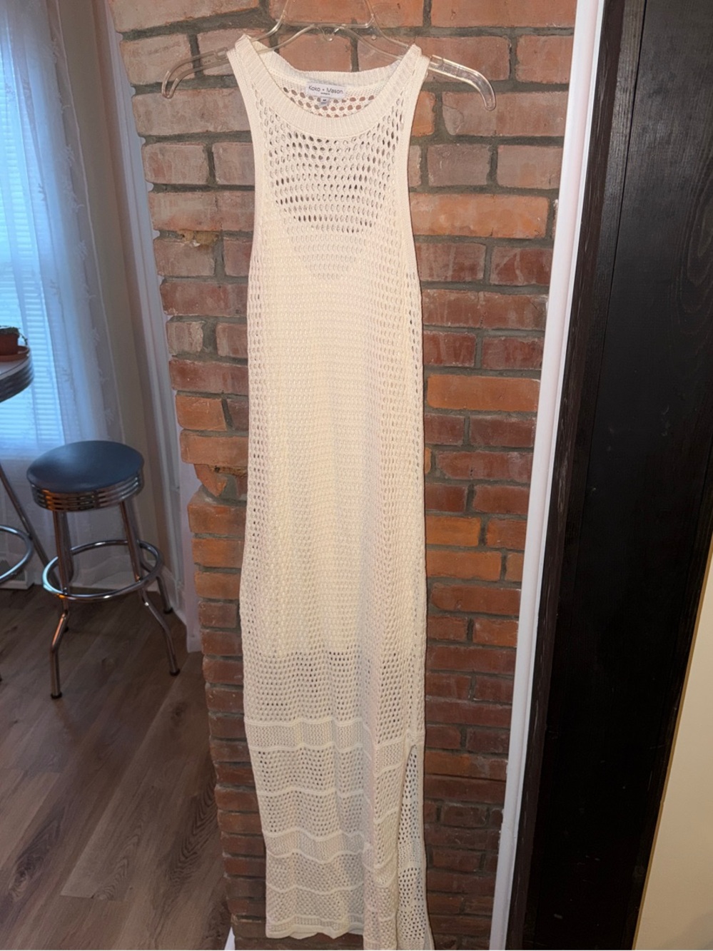 Crochet Maxi Dress - Cream